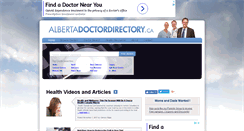 Desktop Screenshot of albertadoctordirectory.ca